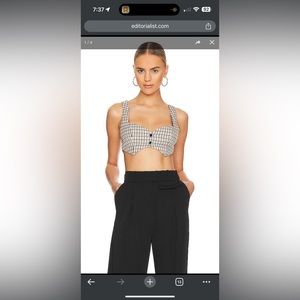NWT Majorelle Yvonne Crop Top in Cream